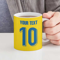 Custom Sweden National Football Ceramic Mug Glory The Blue and Yellow - Wonder Print Shop