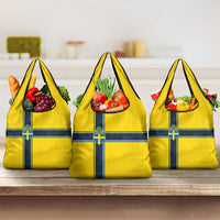 Sweden National Football Grocery Bag Glory The Blue and Yellow - Wonder Print Shop