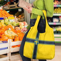 Sweden National Football Grocery Bag Glory The Blue and Yellow - Wonder Print Shop