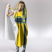 Sweden National Football Hooded Blanket Glory The Blue and Yellow - Wonder Print Shop
