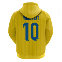 Custom Sweden National Football Hoodie Glory The Blue and Yellow - Wonder Print Shop