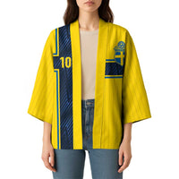 Custom Sweden National Football Kimono Glory The Blue and Yellow - Wonder Print Shop