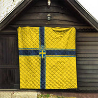Sweden National Football Quilt Glory The Blue and Yellow - Wonder Print Shop
