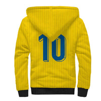 Custom Sweden National Football Sherpa Hoodie Glory The Blue and Yellow - Wonder Print Shop