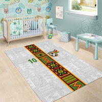 Custom Ghana National Football Area Rug Traditional African Motifs Sporty Style - Wonder Print Shop