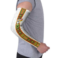 Custom Ghana National Football Arm Sleeves Traditional African Motifs Sporty Style - Wonder Print Shop