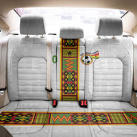 Custom Ghana National Football Back Car Seat Cover Traditional African Motifs Sporty Style - Wonder Print Shop