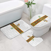 Custom Ghana National Football Bathroom Set Traditional African Motifs Sporty Style - Wonder Print Shop