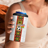 Custom Ghana National Football 4 in 1 Can Cooler Tumbler Traditional African Motifs Sporty Style - Wonder Print Shop