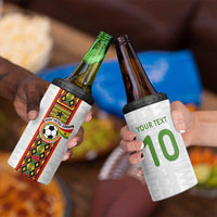Custom Ghana National Football 4 in 1 Can Cooler Tumbler Traditional African Motifs Sporty Style - Wonder Print Shop