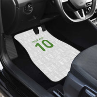 Custom Ghana National Football Car Mats Traditional African Motifs Sporty Style - Wonder Print Shop