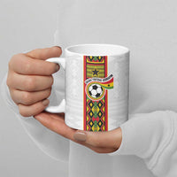 Custom Ghana National Football Ceramic Mug Traditional African Motifs Sporty Style - Wonder Print Shop