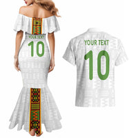 Custom Ghana National Football Couples Matching Mermaid Dress and Hawaiian Shirt Traditional African Motifs Sporty Style - Wonder Print Shop