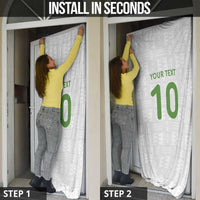 Custom Ghana National Football Door Cover Traditional African Motifs Sporty Style - Wonder Print Shop