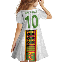 Custom Ghana National Football Family Matching Long Sleeve Bodycon Dress and Hawaiian Shirt Traditional African Motifs Sporty Style - Wonder Print Shop