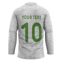 Custom Ghana National Football Hockey Jersey Traditional African Motifs Sporty Style - Wonder Print Shop