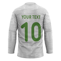 Custom Ghana National Football Hockey Jersey Traditional African Motifs Sporty Style - Wonder Print Shop