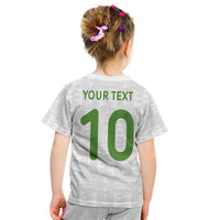 Custom Ghana National Football Kid T Shirt Traditional African Motifs Sporty Style - Wonder Print Shop