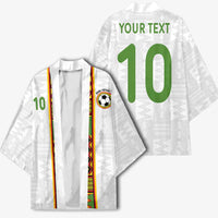 Custom Ghana National Football Kimono Traditional African Motifs Sporty Style - Wonder Print Shop