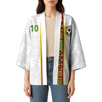 Custom Ghana National Football Kimono Traditional African Motifs Sporty Style - Wonder Print Shop
