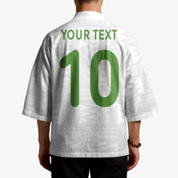 Custom Ghana National Football Kimono Traditional African Motifs Sporty Style - Wonder Print Shop