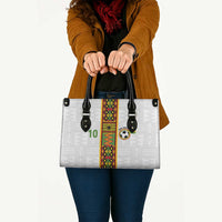 Custom Ghana National Football Leather Bag Traditional African Motifs Sporty Style - Wonder Print Shop