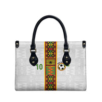 Custom Ghana National Football Leather Bag Traditional African Motifs Sporty Style - Wonder Print Shop