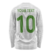 Custom Ghana National Football Long Sleeve Shirt Traditional African Motifs Sporty Style - Wonder Print Shop