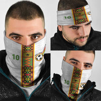 Custom Ghana National Football Neck Gaiter Traditional African Motifs Sporty Style - Wonder Print Shop