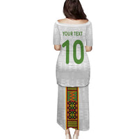 Custom Ghana National Football Puletasi Traditional African Motifs Sporty Style - Wonder Print Shop