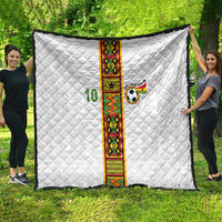 Custom Ghana National Football Quilt Traditional African Motifs Sporty Style - Wonder Print Shop