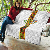 Custom Ghana National Football Quilt Traditional African Motifs Sporty Style - Wonder Print Shop