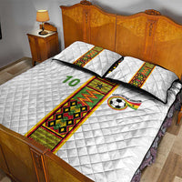 Custom Ghana National Football Quilt Bed Set Traditional African Motifs Sporty Style - Wonder Print Shop