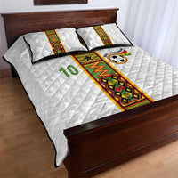Custom Ghana National Football Quilt Bed Set Traditional African Motifs Sporty Style - Wonder Print Shop