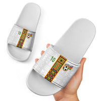 Custom Ghana National Football Slide Sandals Traditional African Motifs Sporty Style - Wonder Print Shop