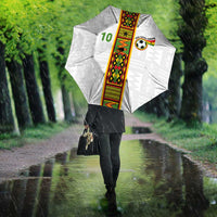 Custom Ghana National Football Umbrella Traditional African Motifs Sporty Style - Wonder Print Shop