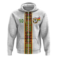 Custom Ghana National Football Zip Hoodie Traditional African Motifs Sporty Style - Wonder Print Shop