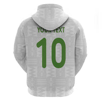 Custom Ghana National Football Zip Hoodie Traditional African Motifs Sporty Style - Wonder Print Shop