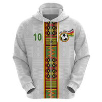 Custom Ghana National Football Zip Hoodie Traditional African Motifs Sporty Style - Wonder Print Shop