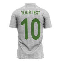 Custom Ghana National Football Zipper Polo Shirt Traditional African Motifs Sporty Style - Wonder Print Shop