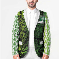 Custom Nigeria National Football Blazer Super Eagles-Feather Shoulders Sleeves Armor - Wonder Print Shop