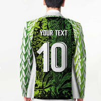 Custom Nigeria National Football Blazer Super Eagles-Feather Shoulders Sleeves Armor - Wonder Print Shop