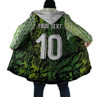 Custom Nigeria National Football Cloak Super Eagles-Feather Shoulders Sleeves Armor - Wonder Print Shop