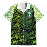 Custom Nigeria National Football Hawaiian Shirt Super Eagles-Feather Shoulders Sleeves Armor - Wonder Print Shop