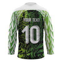 Custom Nigeria National Football Hockey Jersey Super Eagles-Feather Shoulders Sleeves Armor - Wonder Print Shop