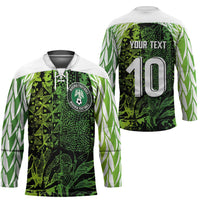 Custom Nigeria National Football Hockey Jersey Super Eagles-Feather Shoulders Sleeves Armor - Wonder Print Shop