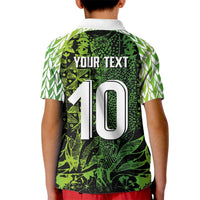 Custom Nigeria National Football Kid Polo Shirt Super Eagles-Feather Shoulders Sleeves Armor - Wonder Print Shop