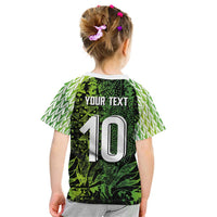 Custom Nigeria National Football Kid T Shirt Super Eagles-Feather Shoulders Sleeves Armor - Wonder Print Shop