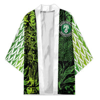 Custom Nigeria National Football Kimono Super Eagles-Feather Shoulders Sleeves Armor - Wonder Print Shop