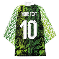 Custom Nigeria National Football Kimono Super Eagles-Feather Shoulders Sleeves Armor - Wonder Print Shop